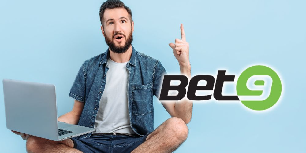 Bet9 casino promo code - man and laptop