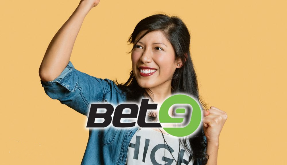 Bet9 bingo - logotype with woman